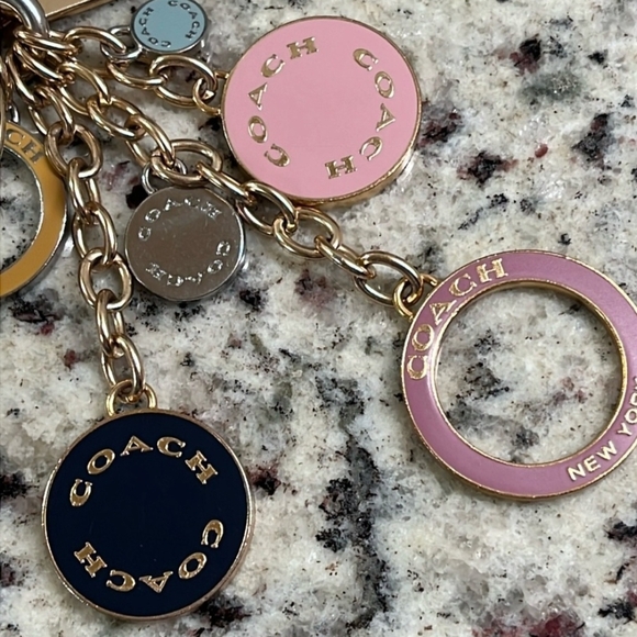 NWOT Coach Gold and Pink Accents Purse Charm - Picture 3 of 3